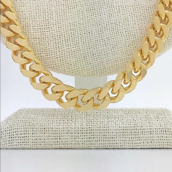 *NEW* MEN GOLD LINK CHAIN & BRACELET CUBAN… - Picture 3 of 3